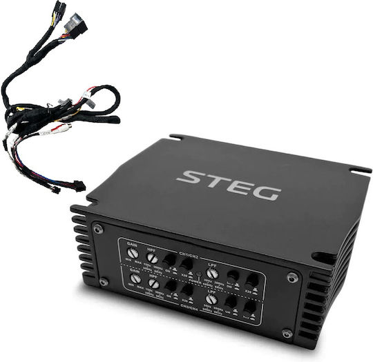 Steg Car Audio Amplifier 4 Channels (D Class)