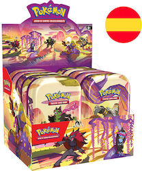 Spanisches Pokémon Sv6 Tin Mini Verschiedene Sammlerkartenspiele Trading Card Game 10 Τεμ