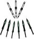 Set 9 Cuțite de Aruncat din Oțel Inoxidabil Negre