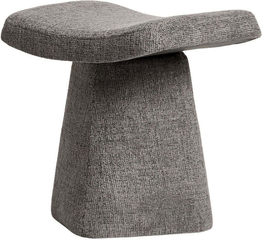 Stool For Living Room Upholstered with Fabric Asberg Anthracite 47x37x45cm