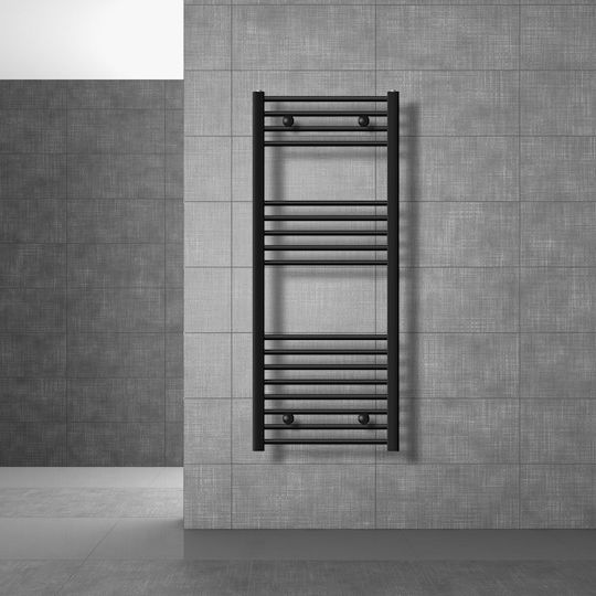 LuxeBath Towel Rail Bathroom 500x1200 774kcal/h Black right