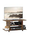 TV Stand with Wheels Rusty Brown L80xD40xH40cm