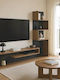 Телевизионни Мебели Cazenda Oak Сив М160xД29xВ126см