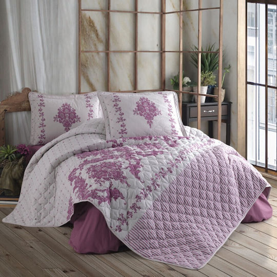Pucioasa Module Cuvertură Extra-dublu Bumbac Roz 240x260cm 3buc
