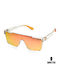 Ghetto Unisex Sunglasses with Orange Frame and Orange Lens TR7543P288