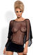 Babydoll Black Transparent Punker