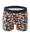 Herren Boxershorts Black mit Mustern 1Packung