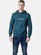 Sweatshirt with Hood Petrol Blue