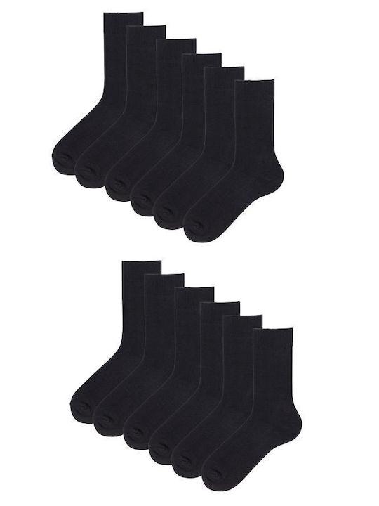 Artisti Italiani Ανδρικές Κάλτσες Μαύρο 12Pack