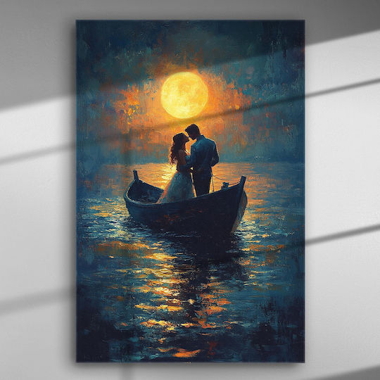 Ρομαντική Πανσέληνος – Πίνακας Καμβά-67 X 45cm