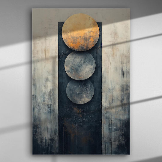 Metallic Light Triad Canvas Painting 67 X 45cm Metallic Light Triad Canvas Painting 67 X 45cm