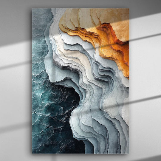 Abstract Geometric Art Watercolors – Canvas Painting 67 X 45cm