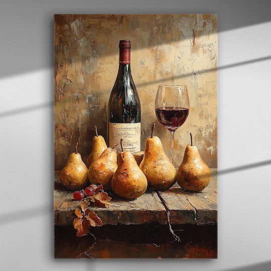 Ästhetik der Weinliebhaber – Gemälde Segeltuch 100 x 67 cm