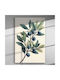 Olive Leaves & Fruits – Canvas Painting 67 X 45cm