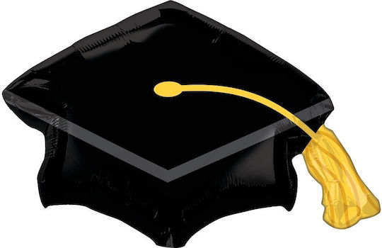 Foil Balloon Black Grad Cap 78 Cm X 55 Cm Graduation Hat