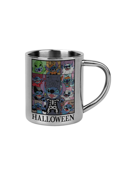 Koupakoupa Halloween Becher Metallisch Silber 3...