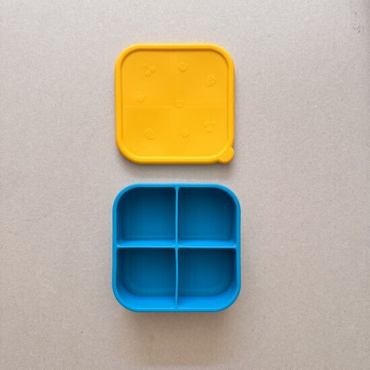 Nok Nok Snackbox Kids' Food Container made of Silicone 0.8lt Blue