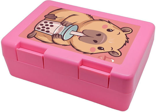 Koupakoupa Capybara Bubble Tea Plastic Kids' Food Container x x 6.5cm