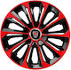 Car Hubcap Set with Rover Emblem 15" 4pcs Red