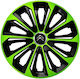 Set Capace De Roți Auto 15" Compatibilitate Citroen 4 Bucăți Verzi