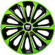 Set 4 Extra Strong Green R16 Wheel Caps Dacia Car Range