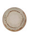 Bormioli Rocco Shallow Serving Plate from Beige Porcelain with Diameter 24cm 6 Pieces