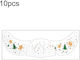 10 Pieces Pack Metallic Face Stickers Glitter Christmas Face Stickers Temporary Tattoos Freckles Kids Stage Makeup Accessories Party Costumes Qt-0239
