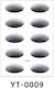 5 Sheets Pack Waterproof Eye Shadow Tattoo Stickers Temporary Cosmetic Eye Stickers Party Halloween Cosplay Yt-0009