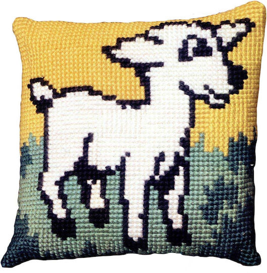 Embroidery Pillow Kit Lamb 35x35 Gobelin 01.429