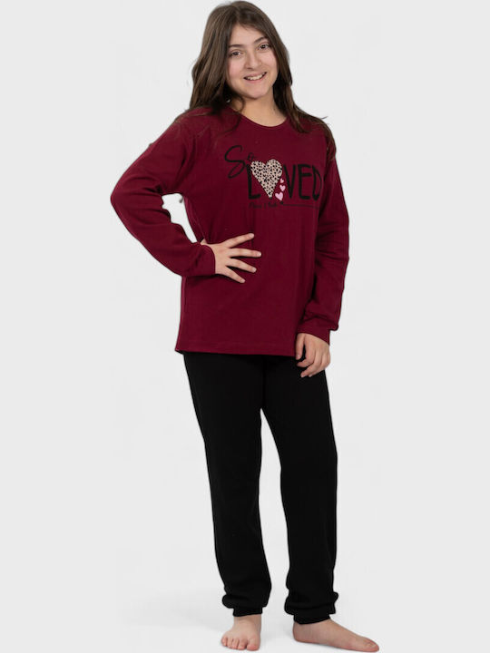 Nina Club Kids Nightwear Winter Burgundy