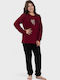 Nina Club Kids Nightwear Winter Burgundy