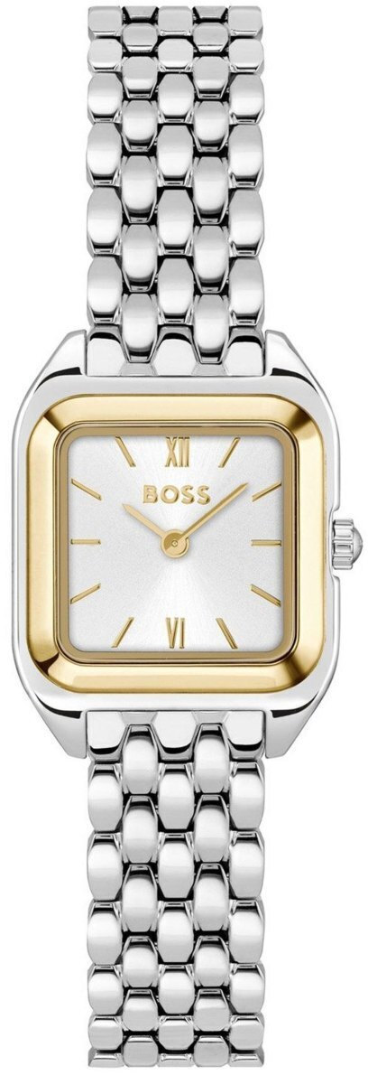 BOSS Damenuhr MAE Edelstahl – Quarz, Silbernes Zifferblatt, Wasserabweisend 3 Bar