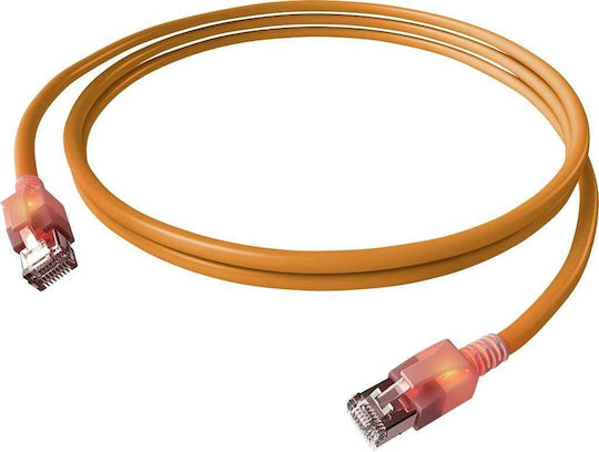 Easylan S/FTP Cat.6a Ethernet Network Cable 5m Orange 1pcs