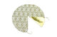 Weihnachtsbaumrock Stoff Gold mit Samttextur Ψάθινη Φ120εκ.