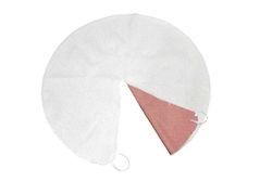White Tree Skirt with Fur Texture White Tree Skirt with Fur Texture