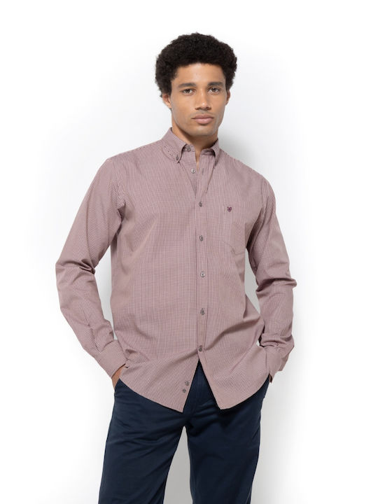 Chester Langärmlig Hemd Burgundy