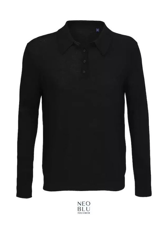 Cu mânecă lungă Cămașă Deep Black