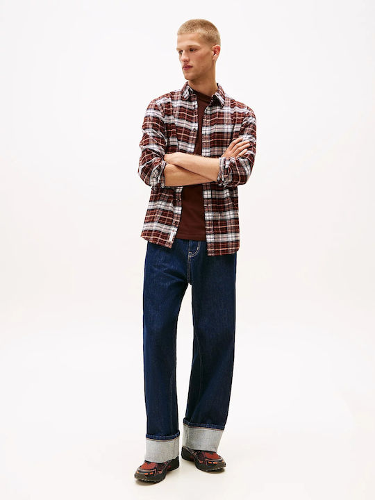 Tommy Hilfiger Flanell Hemd Brown