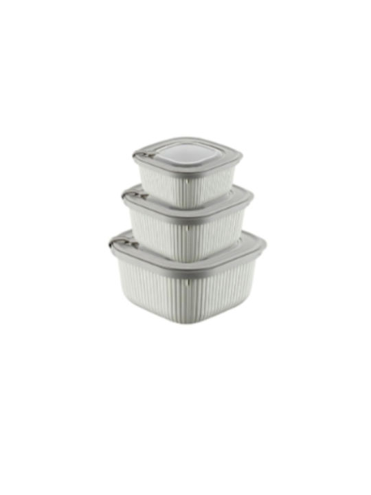 Dunya Lunchbox Kunststoff Beige 3Stück