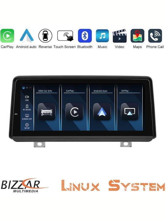 Bizzar Car Audio System for BMW Series 1 / Series 2 2012-2018 with Touch Screen 8.8" Bluetooth USB AUX Wi-Fi GPS Apple CarPlay Android Auto