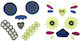 Colored Glow In Dark Pumpkin Stickers