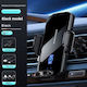 Car Mobile Mount with Magnet and Wireless Charging Black