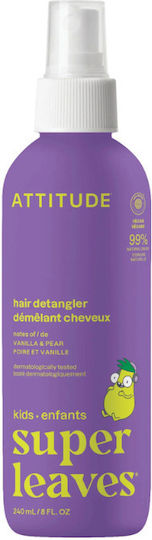 Attitude Organic Kids' Conditioner with Vanilla / Pear / Apple for Easy Combing in Gel Form 240ml