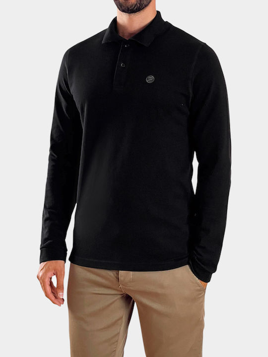 Polo Bluza Mânecă Lungă Neagră