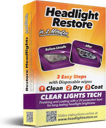Clear Lights Tech Комплект Възстановяване и Изчистване на Фарове на Автомобили Clear Lights Tech Комплект Възстановяване и Изчистване на Фарове на Автомобили