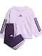 Kids Sweatpants Set Plum 3pcs