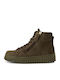 Leather Women's Ankle Boots Olive