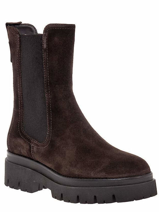 Tamaris Leder Damen Chelsea Stiefeletten Braun 1-25992-42-347