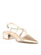 Pumps mit flachem Absatz Beige