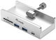 Equip USB Хъб 3 Порта USB 3.2 с Връзка USB-A Сив